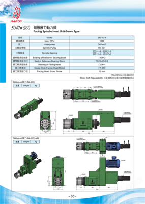 S60-FA610 伺服展刀動力頭